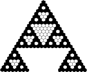 sierpinski triangle colored